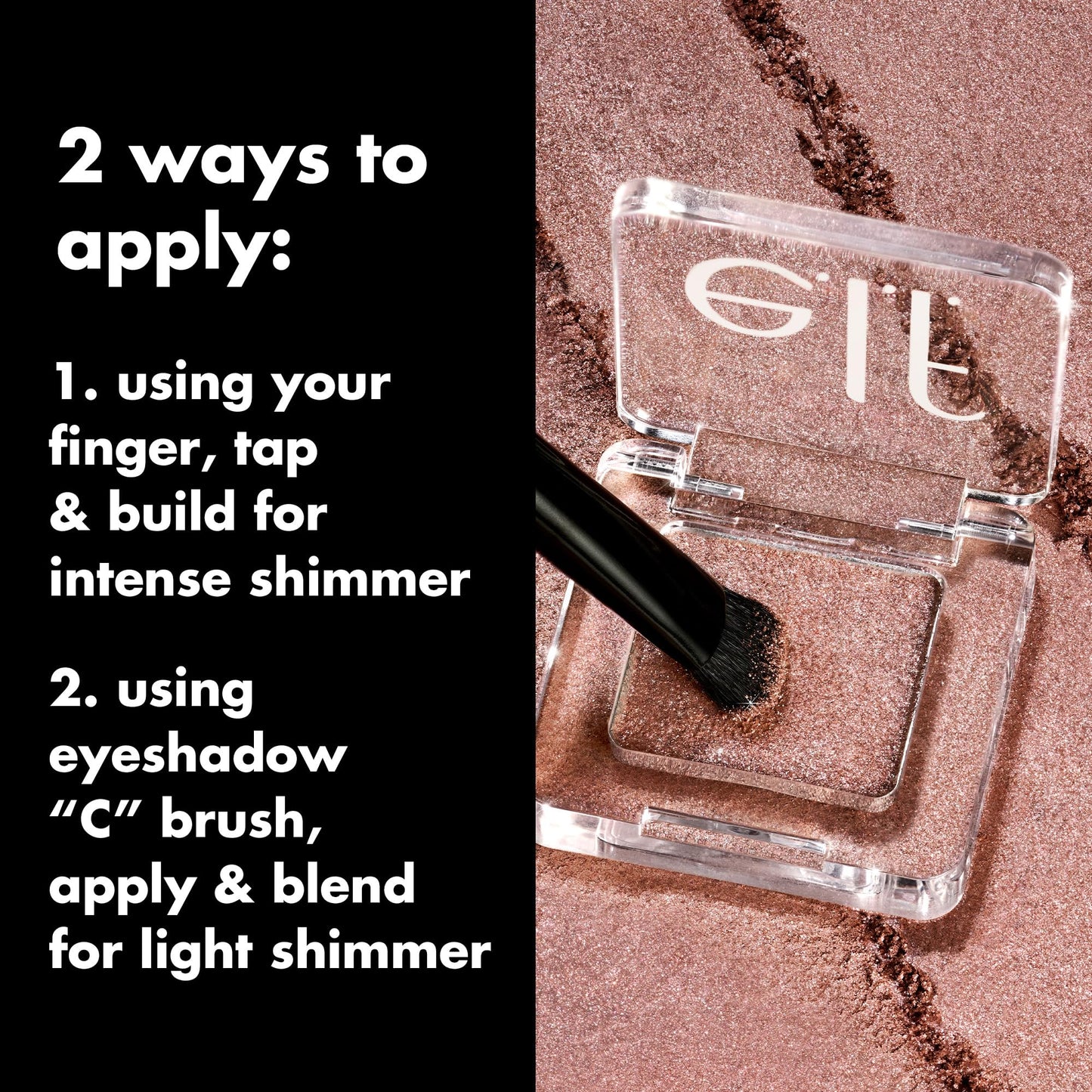 e.l.f. Fine As Fleck Glitter Eyeshadow, Long-Lasting Sheer Eye Makeup With A Shimmer Finish, Smooth Formula, Vegan & Cruelty-Free, Champagne Showers Beauty & Personal Care e.l.f.