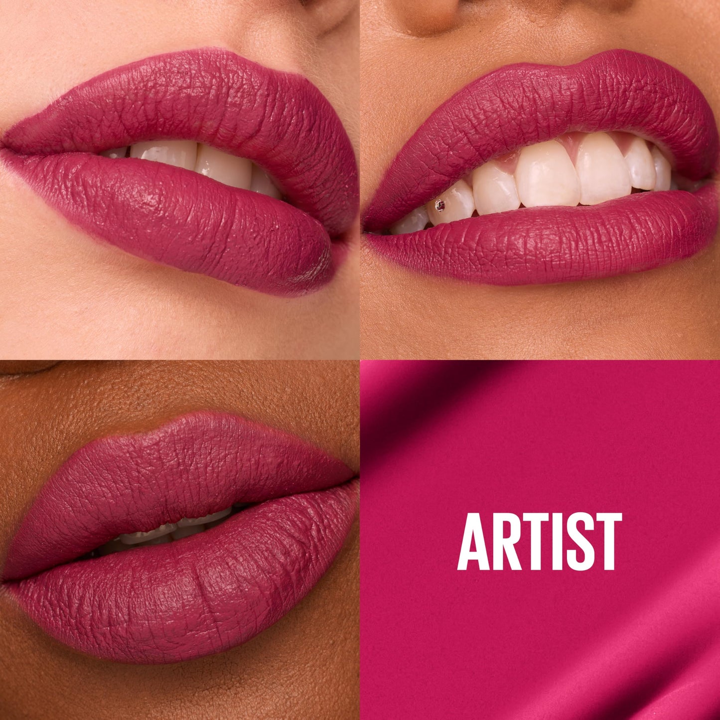 Maybelline Super Stay Matte Ink Liquid Lipstick Makeup, Long Lasting High Impact Color, Up to 16H Wear, Artist, Deep Pink, 1 Count, Packaging May Vary Beauty & Personal Care MAYBELLINE