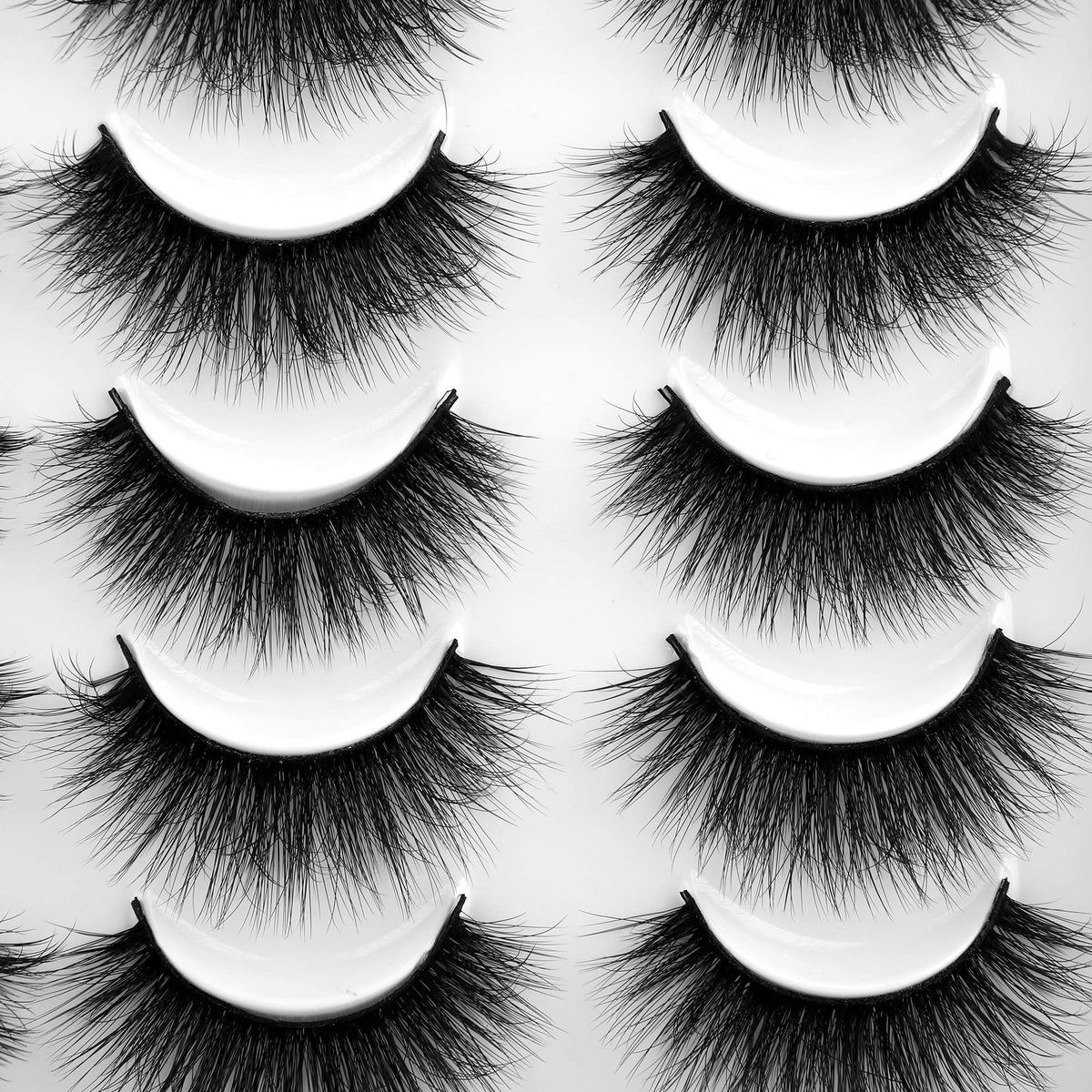 Lanflower Fake Eyelashes Natural Look Dramatic 3D Lashes Pack Faux Mink 20 Pairs 4 Styles Beauty & Personal Care LANFLOWER
