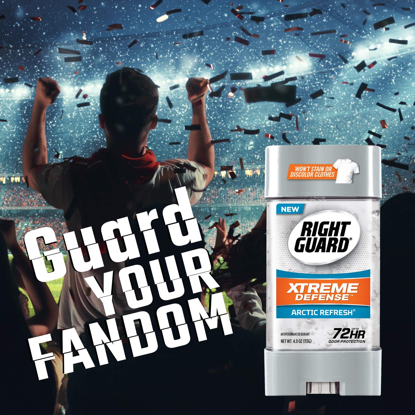 Right Guard Xtreme Defense Antiperspirant Deodorant Gel, Arctic Refresh, 4 Ounce (6 pack) Beauty and Personal Care Right Guard