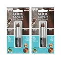 RED by Kiss Quick Cover Root Touch Up Stick, Water-Resistant Temporary Gray Hair Concealer with Brush for Roots and Beard, Long-Lasting Coverage, Easy Beauty & Personal Care Red by Kiss