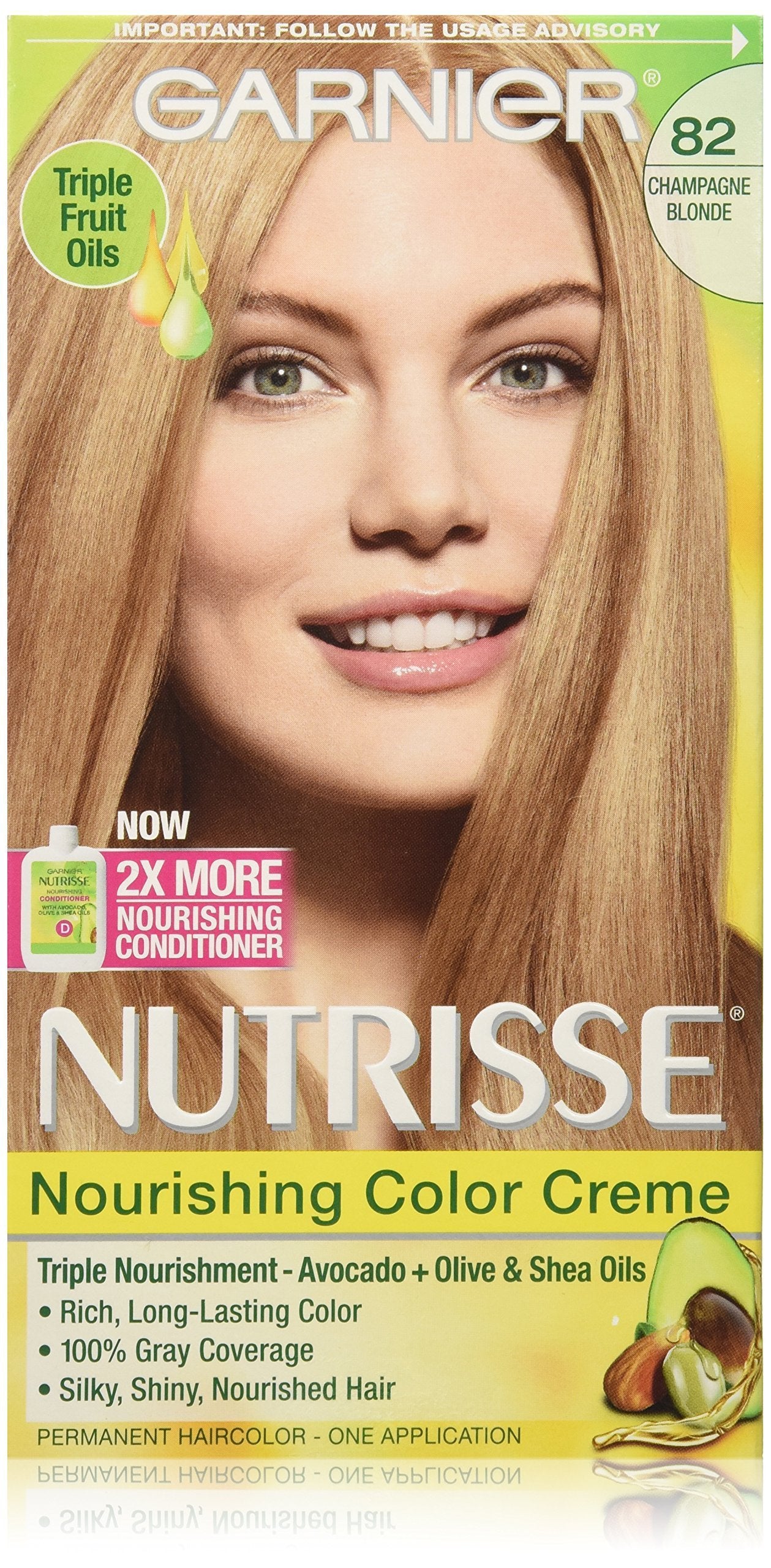 Garnier Nutrisse Nourishing Color Creme, 82 Champagne Blonde (Packaging May Vary) Beauty & Personal Care Garnier