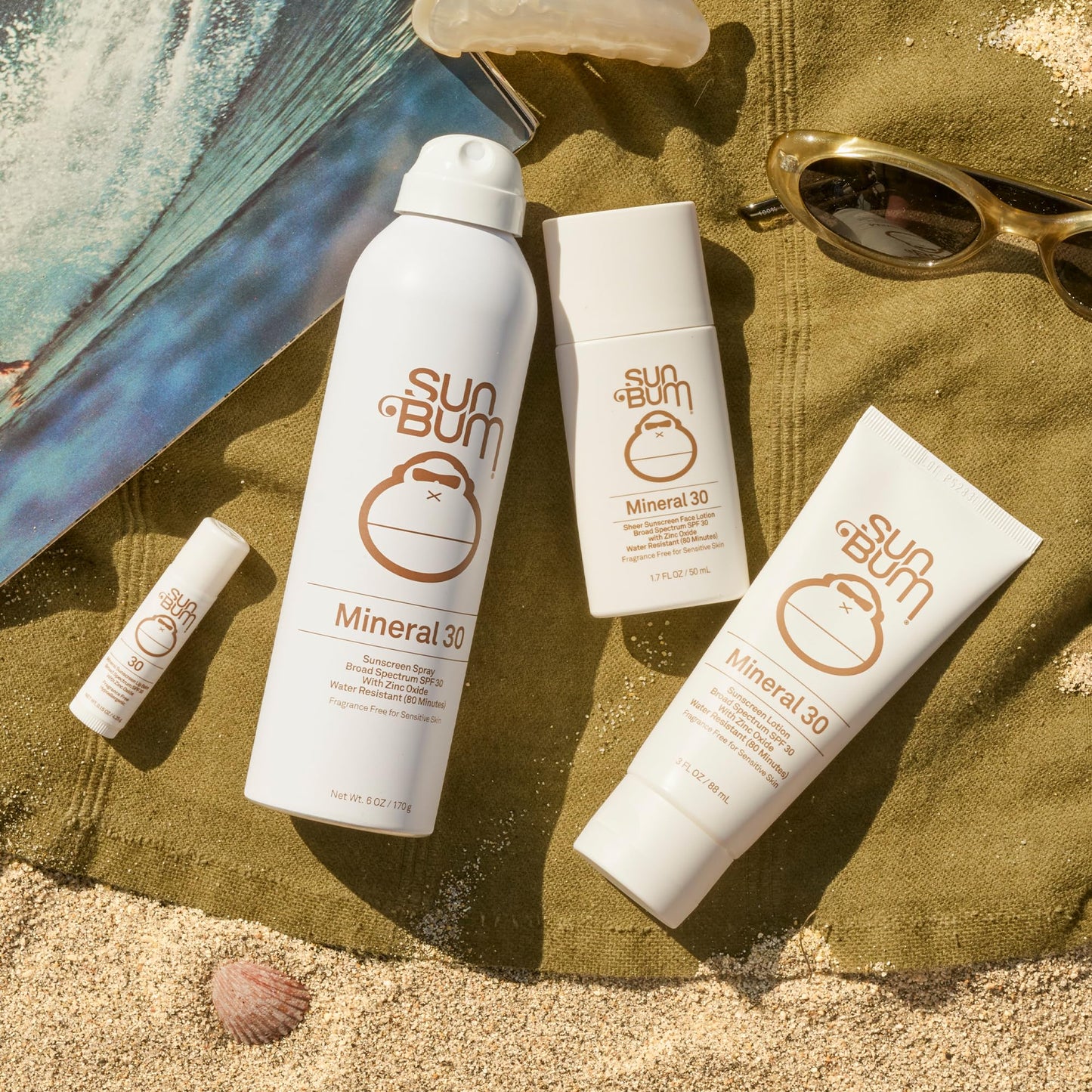 Sun Bum Mineral SPF 30 Sunscreen Body Spray - NEW FORMULA 2026 Water-Resistant Broad Spectrum Moisturizing Sunscreen with Vitamin E - Hawaii 104 Act Beauty & Personal Care Sun Bum