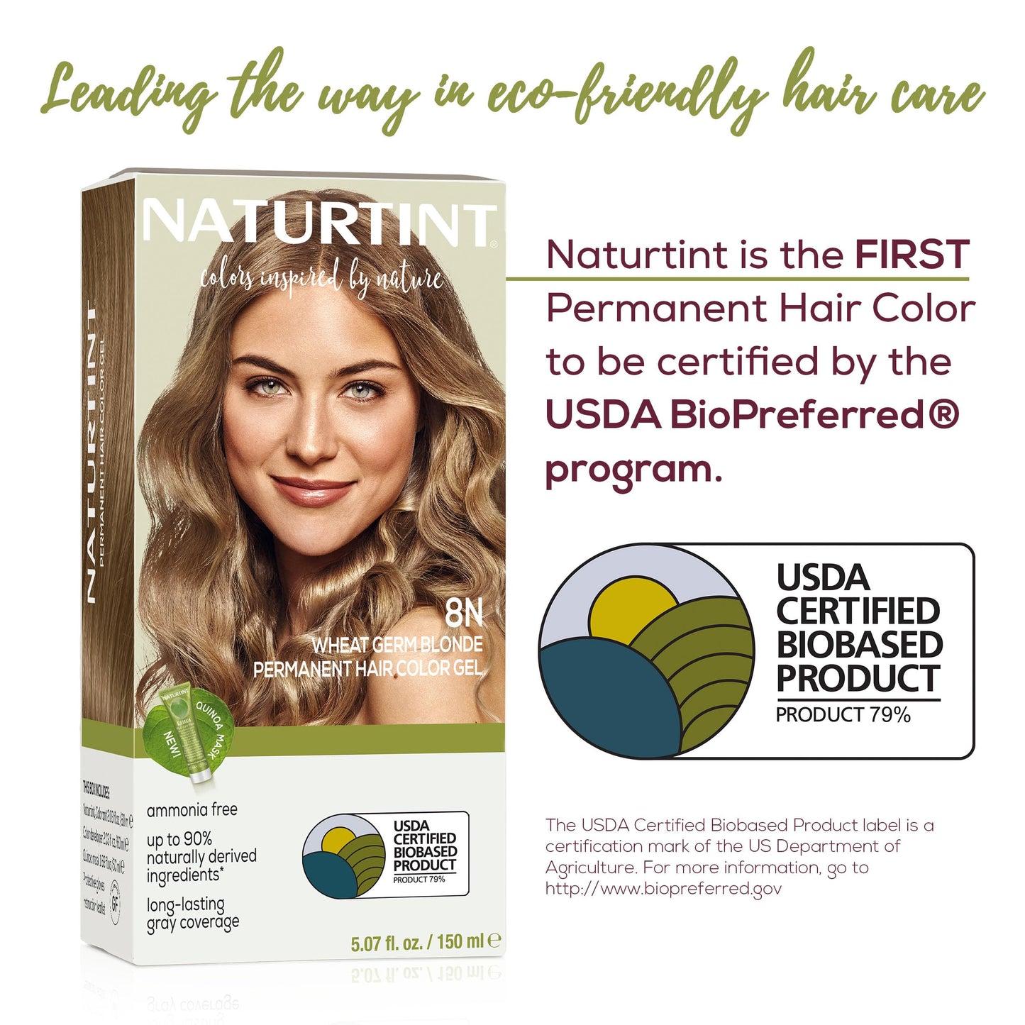Naturtint 8N Wheat Germ Blonde Permanent Hair Color (Pack of 6), Ammonia Free, Vegan, Cruelty Free, up to 100% Gray Coverage, Long Lasting Results Beauty & Personal Care Naturtint