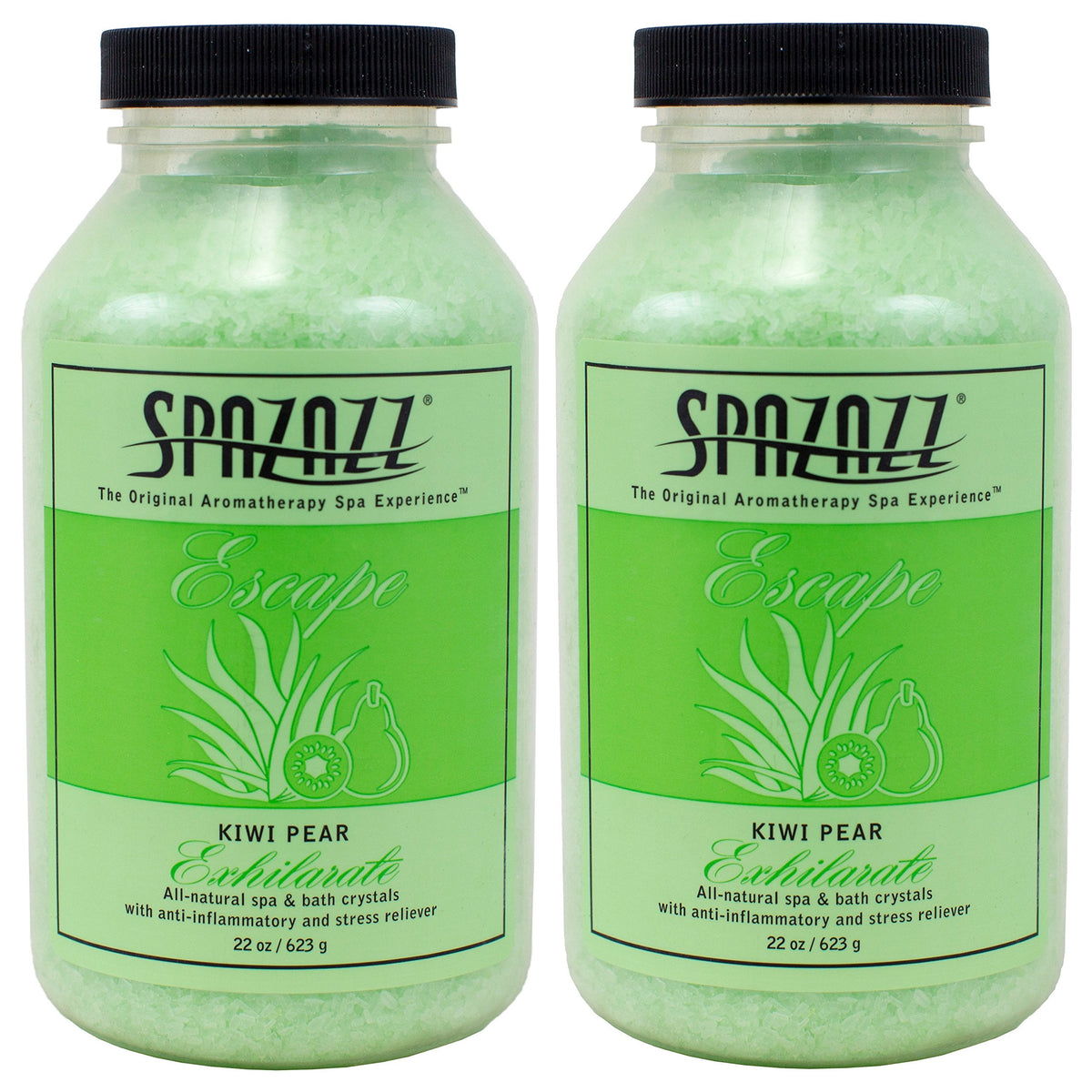 Spazazz Kiwi Pear Crystals (22 oz) (2 Pack) Beauty and Personal Care Spazazz