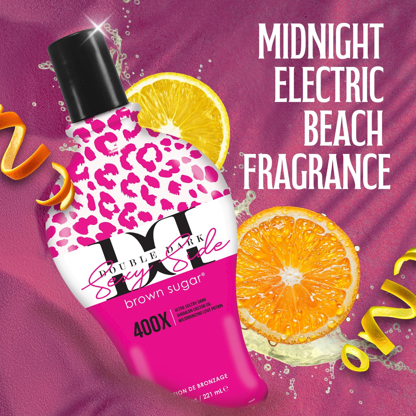 Brown Sugar Double Dark Sexy Side Tanning Lotion, 400X Wildbronzer with Jamaican Black Castor Oil, Double Carrot Oil, Hyaluronic Acid & Peptides, 7.5 Beauty & Personal Care Brown Sugar
