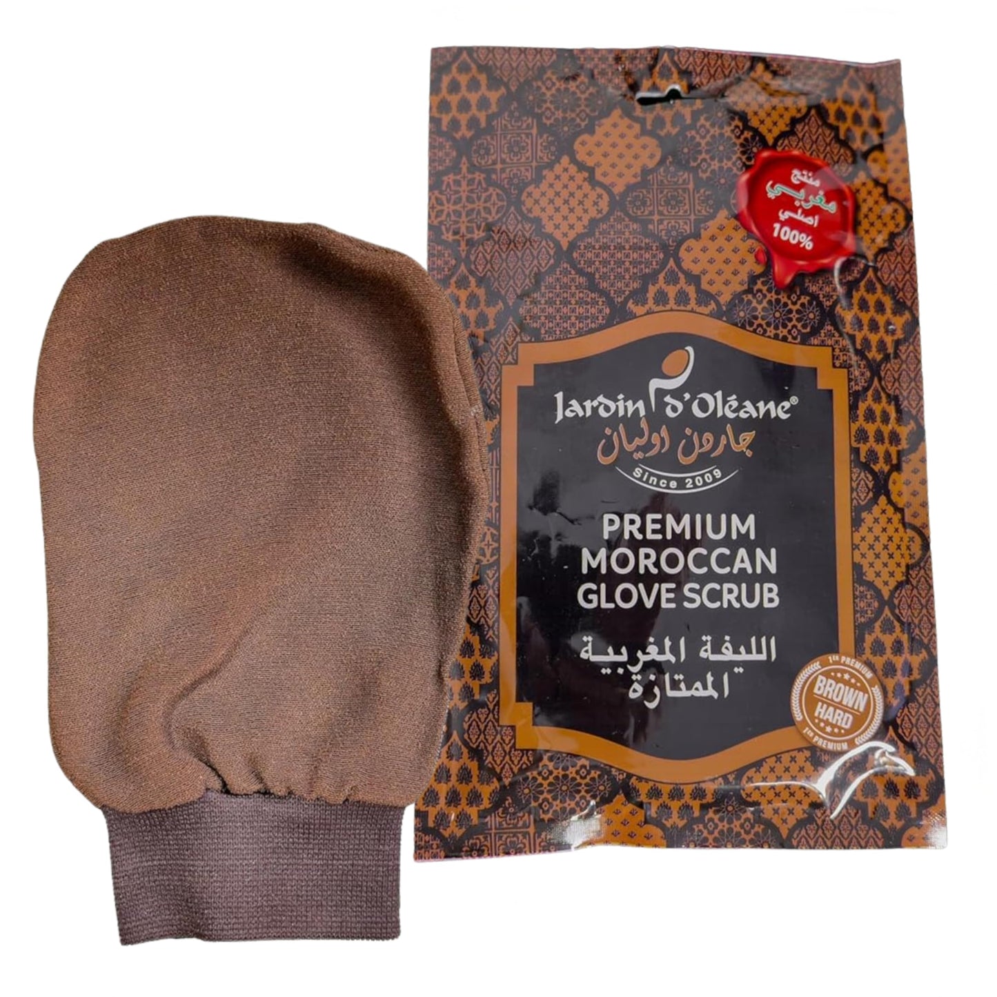Jardin D'Oleane Premium Moroccan Kessa Glove Scrub, Exfoliating Bath Glove, Removes Unwanted Dead Skin, Made With 100% Natural Viscose - Designed Beauty and Personal Care Jardin Oleane