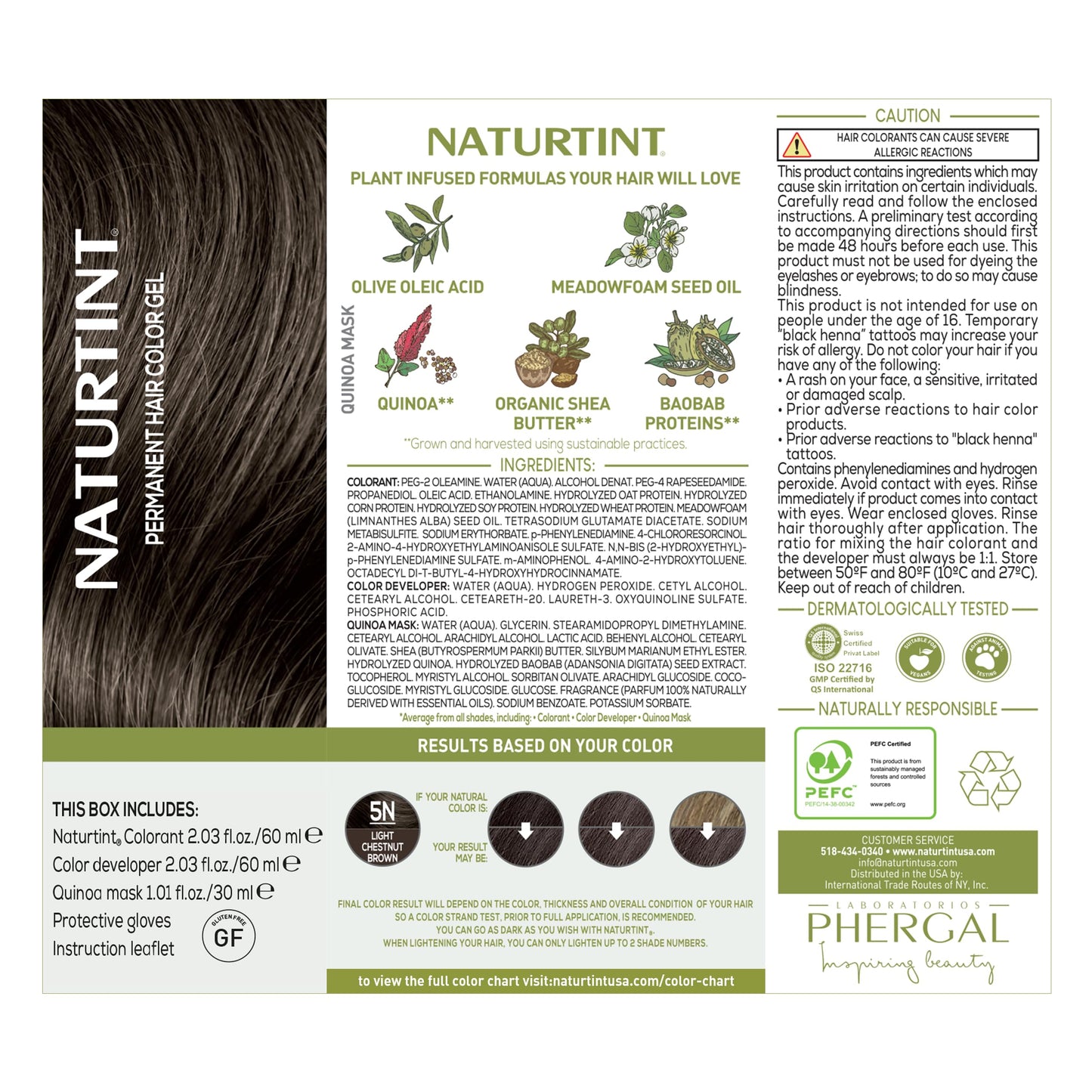 Naturtint 5N Light Chestnut Brown Permanent Hair Color (Pack of 1), Ammonia Free, Vegan, Cruelty Free, up to 100% Gray Coverage, Long Lasting Results Beauty & Personal Care Naturtint