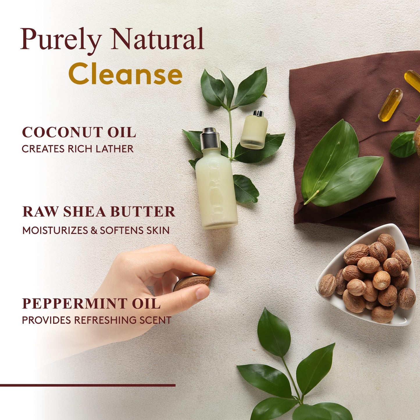 OKAY | African Black Soap with Peppermint | For All Skin Types | Cleanses and Exfoliates | Nourishes and Heals | Free of Sulfate, Silicone & Paraben | Beauty & Personal Care OKAY