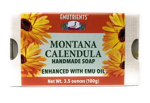 Montana Emu Ranch - Montana Calendula Handmade Soap 3.5 Ounce Bar Beauty & Personal Care Montana Emu Ranch