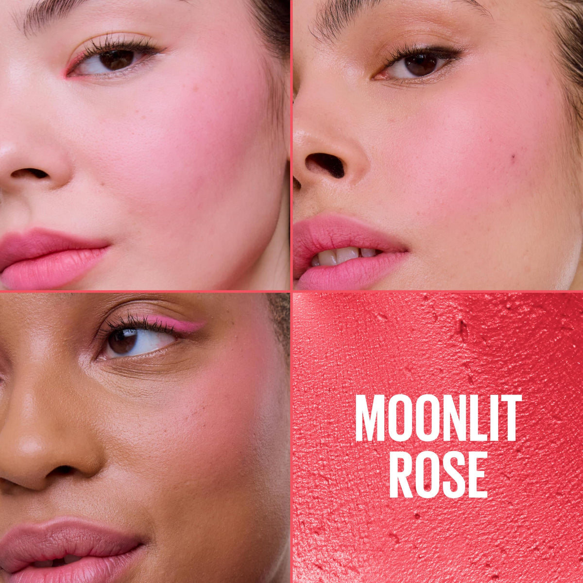 Maybelline Cloudtopia Blush for Cheeks and Lip Mousse, Ultra-Vivid, Pigmented Formula for Up to 14HR of Blush and Lip Makeup Color, Moonlit Rose, 1