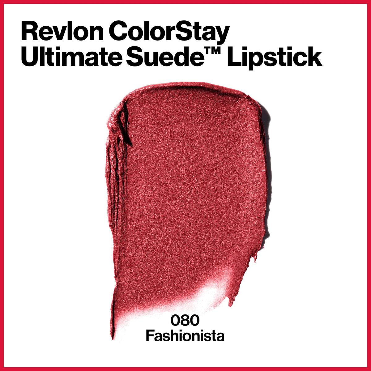 REVLON Lipstick, ColorStay Ultimate Suede Lipstick, High Impact Lip color with Moisturizing Creamy Formula, Infused with Vitamin E, 080 Fashionista Beauty & Personal Care REVLON