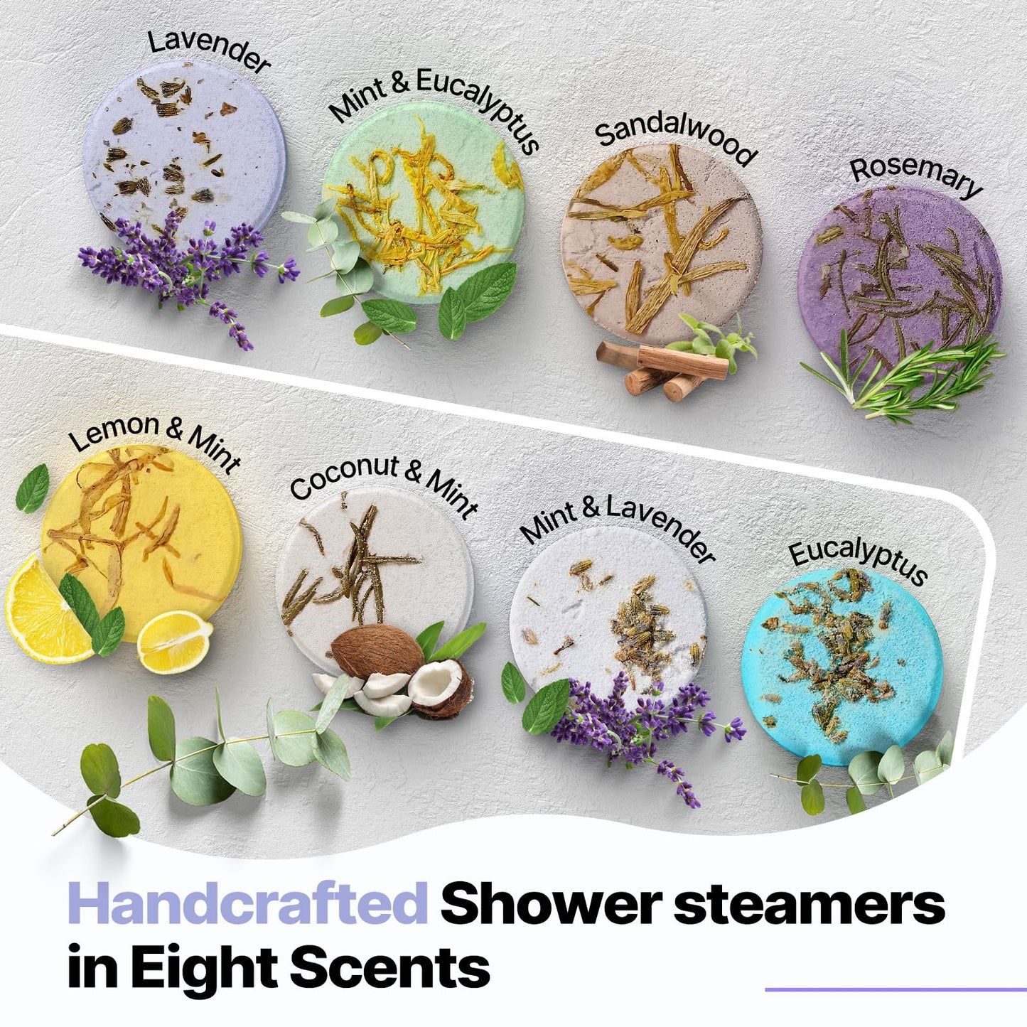 Shower Steamers Aromatherapy Birthday Gifts for Women - SWCANDY 8 Pcs Travel Essentials, Hotel Shower Spa Holidays Mom Wife Grandma Sister Her Self Beauty and Personal Care SWCANDY
