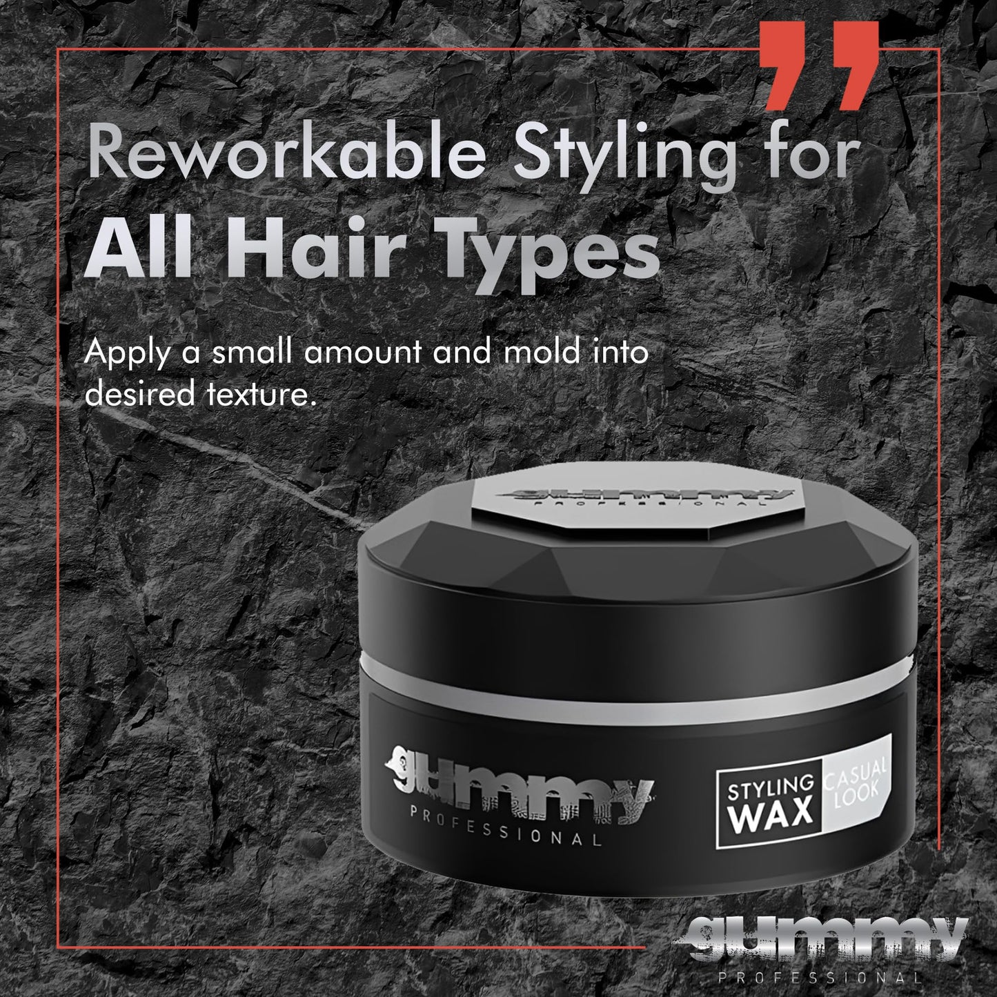 Gummy Professional Styling Hair Wax - Medium Hold Natural-Looking Matte Finish - Flexible Sculpting Wax for Men and Women - Non-Sticky Texturizing Beauty & Personal Care Gummy