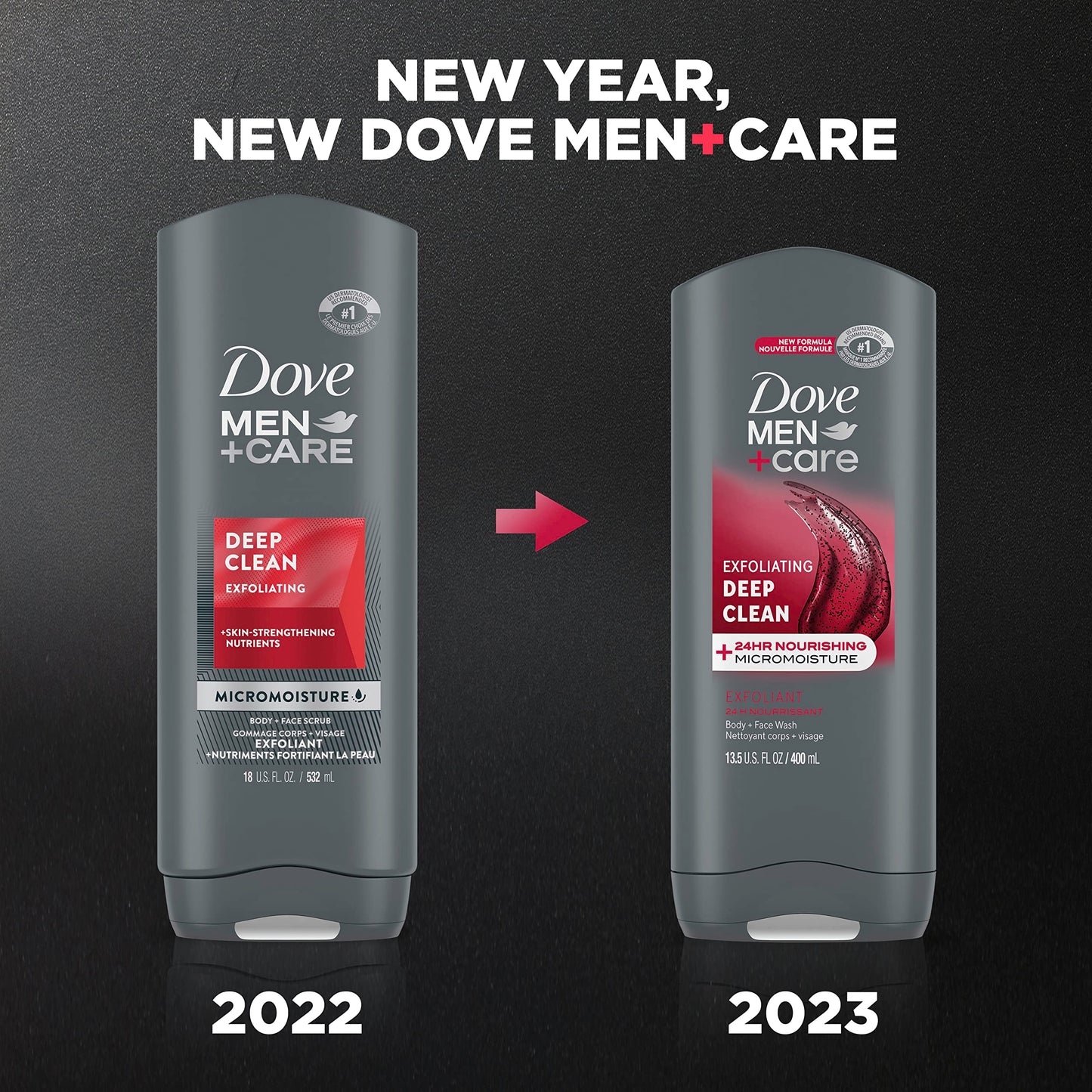 DOVE MEN + CARE Body and Face Wash Exfoliating Deep Clean Body Wash for Men with 24-Hour Nourishing Micromoisture Technology, 13.5 oz Beauty & Personal Care DOVE MEN + CARE