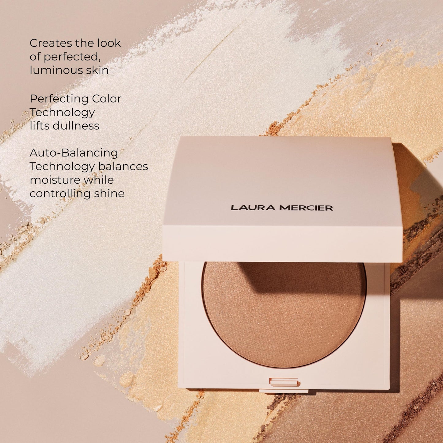 Laura Mercier Real Flawless Luminous Perfecting Talc-Free Pressed Finishing Powder, Creamy Formula, Light Coverage, Natural Luminous Finish, Enlivens Beauty & Personal Care Laura Mercier