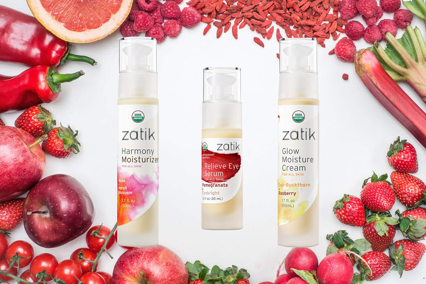 Zatik Naturals - Relieve Eye Serum with Pomegranate and Eyebright Antioxidant, USDA Certified Organic, Rekindle and Elevate Youthfulness Around Thin Beauty & Personal Care Zatik
