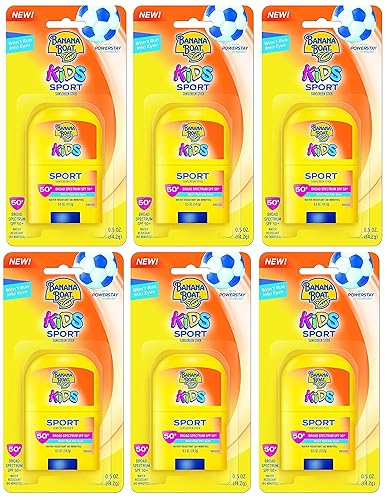 Banana Boat Spf#50+ Kids Sport Stick 0.5 Ounce (14ml) (6 Pack) Beauty & Personal Care Banana Boat