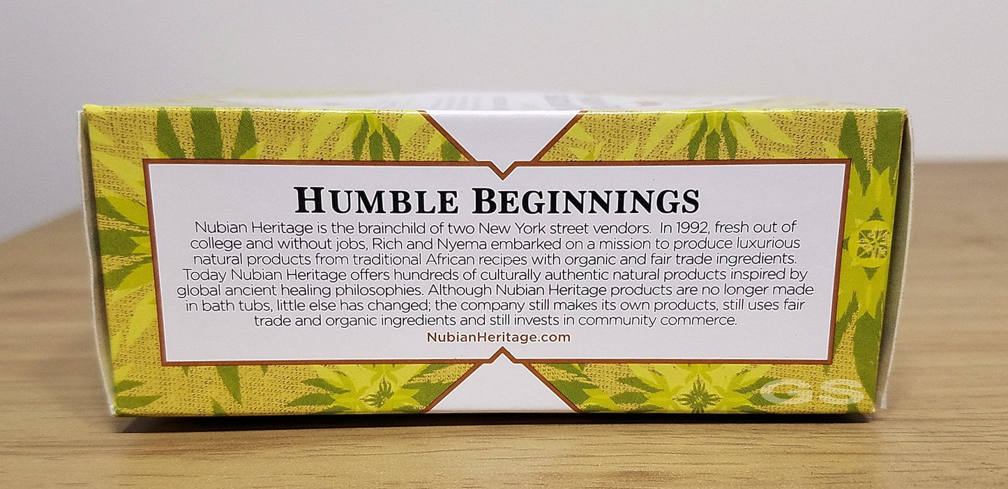 Nubian Heritage Soap Bar Indn Hmp Vetiver, 5 oz Beauty & Personal Care Nubian Heritage