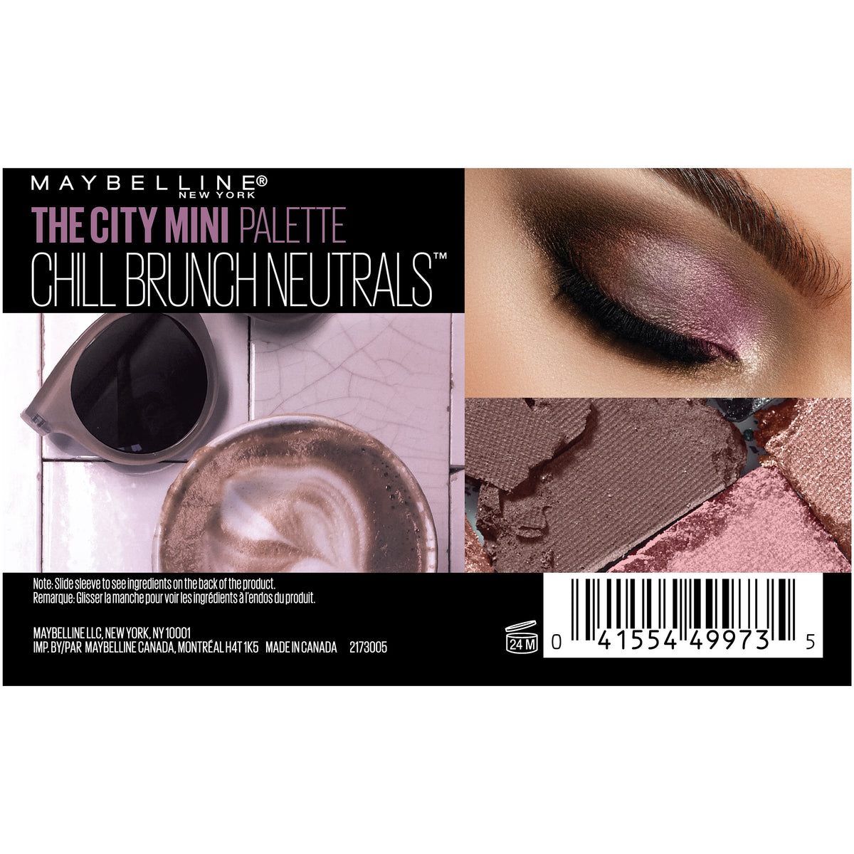 Maybelline New York The City Mini Palette, Chill Brunch Neutrals, 0.14 Ounce