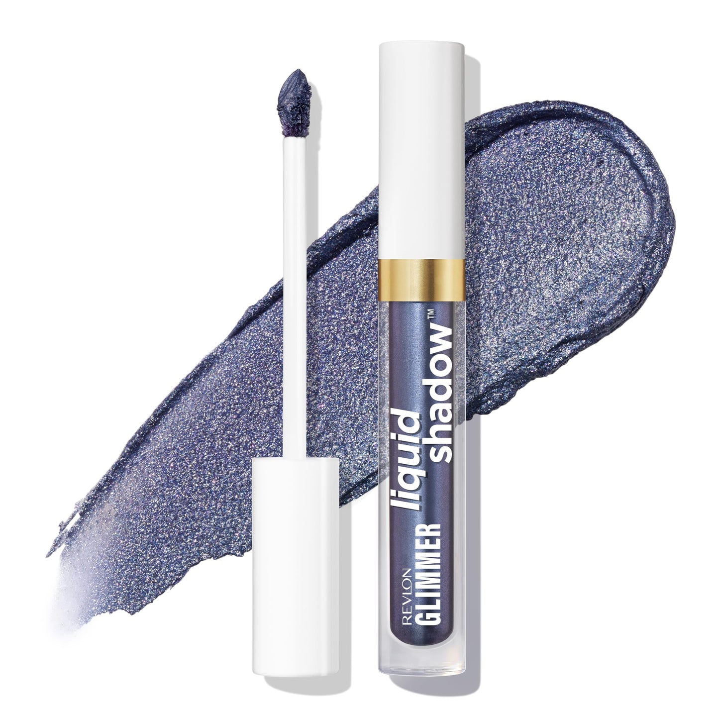 REVLON Glimmer Liquid Shadow, Smudge-Proof Shimmer Eyeshadow Makeup, Long Lasting, High Pigment, 207 Once in a Blue Moon Beauty & Personal Care REVLON