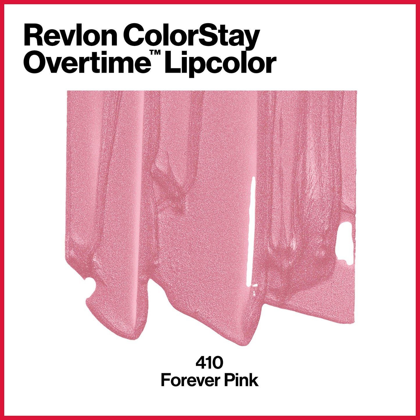 REVLON Liquid Lipstick with Clear Lip Gloss, ColorStay Face Makeup, Overtime Lipcolor, Dual Ended with Vitamin E in Pink, Forever Pink (410), 0.07 Oz Beauty & Personal Care REVLON