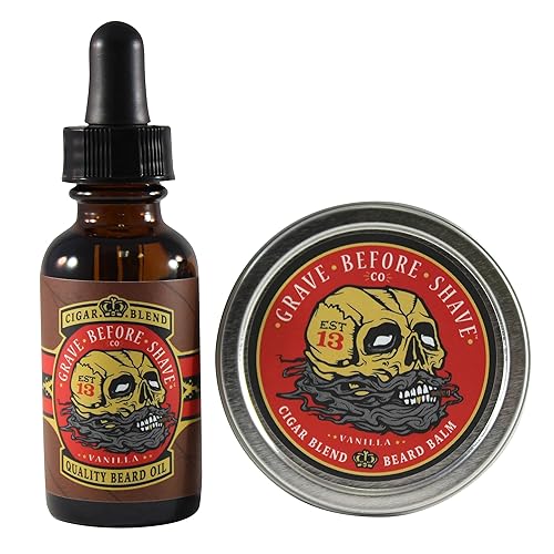 Grave Before Shave™ Cigar Blend Beard Pack (Cigar/Vanilla Scent) Beauty & Personal Care Grave Before Shave