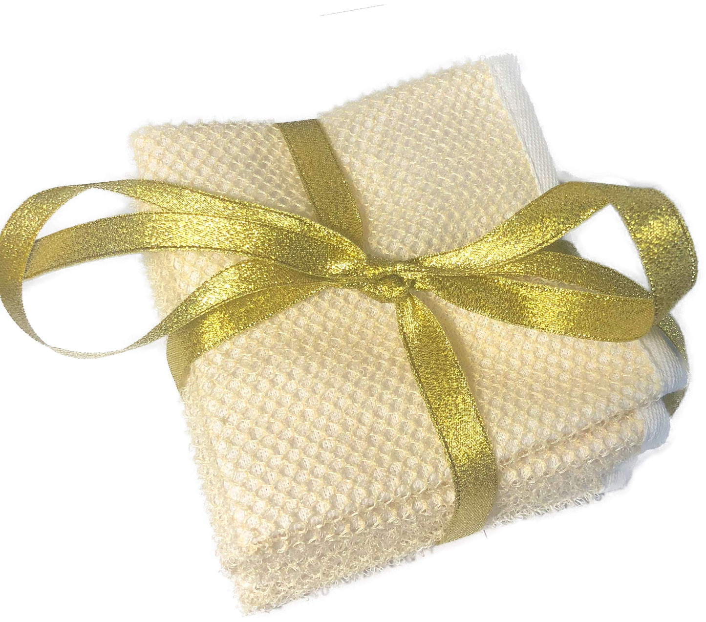 3 pcs/set Soft Weave Home Spa Exfoliating Face and Body Wash Cloths, Dual-Sided With Exfoliating Scrub and Soft Terry Cloth - Shower Scrubber - Remove Beauty & Personal Care Mr.Cui'shop