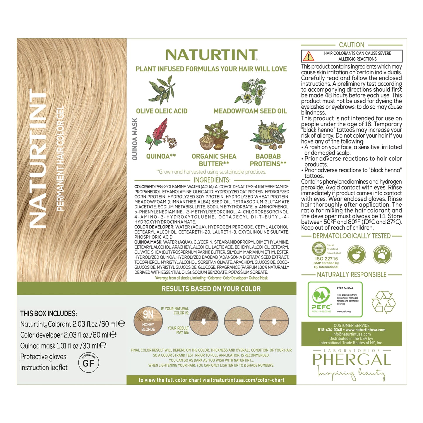 Naturtint 9N Honey Blonde Permanent Hair Color (Pack of 1), Ammonia Free, Vegan, Cruelty Free, up to 100% Gray Coverage, Long Lasting Results Beauty & Personal Care Naturtint