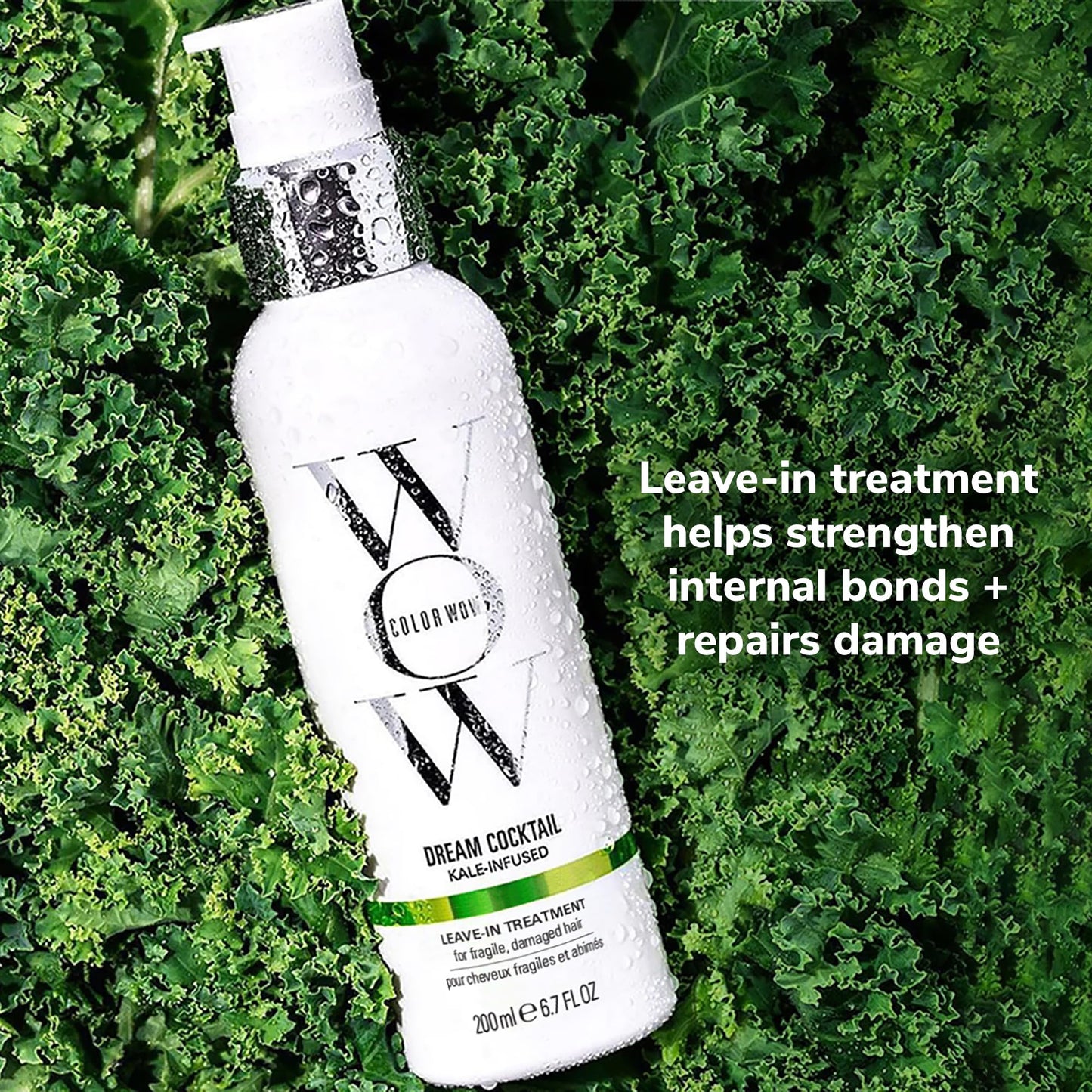 COLOR WOW Dream Cocktail Kale Infused Leave-in Treatment - for fragile, damaged hair | Reduce hair breakage by 50% in a single use | Powerful heat Beauty and Personal Care COLOR WOW