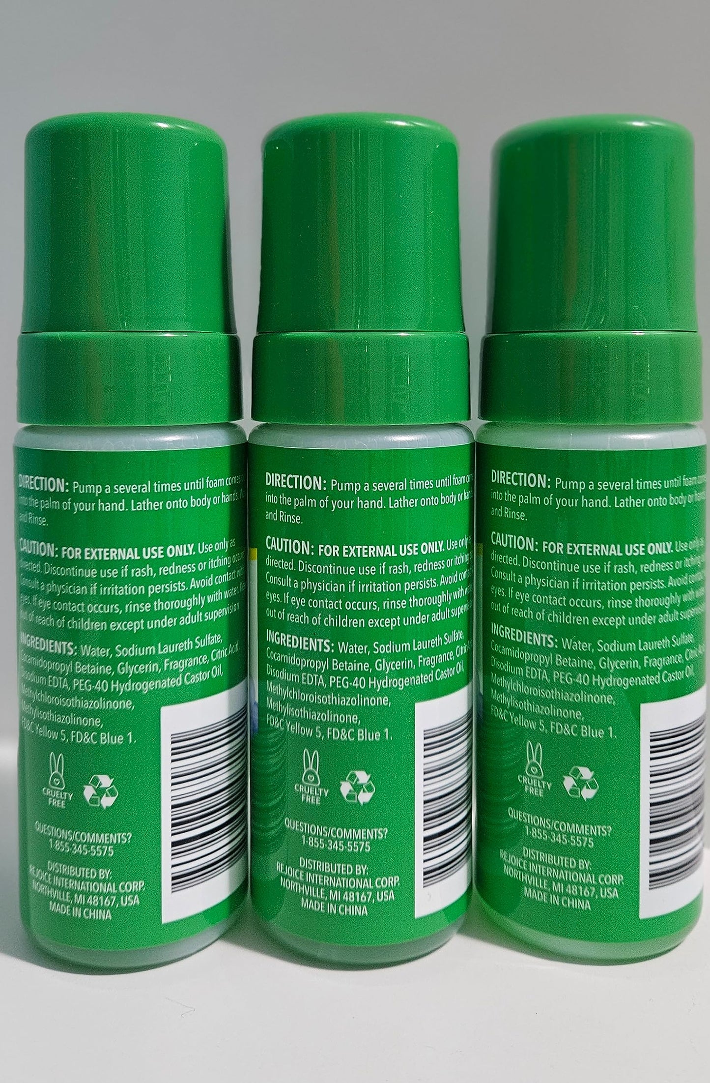 Foam soap moisturizing hand & body for kids 3+ -pack 3, 15 fl oz (5oz each) Beauty & Personal Care Kids XtraCare