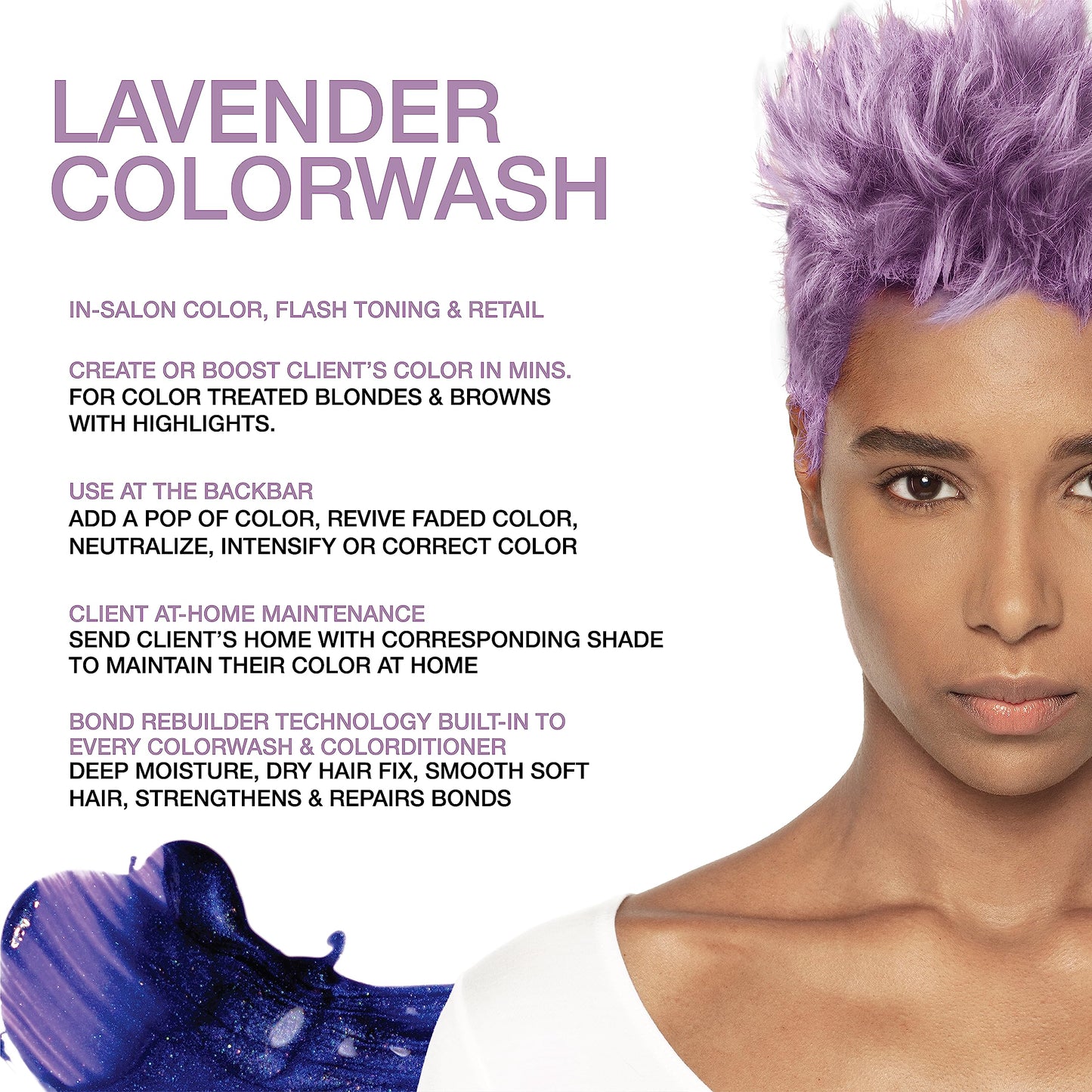 Celeb Luxury Viral Colorwash, Professional Semi-Permanent Hair Color Depositing Shampoo, Pastel Lavender, 8.25 Fl Oz (Pack of 1) Beauty & Personal Care Celeb Luxury