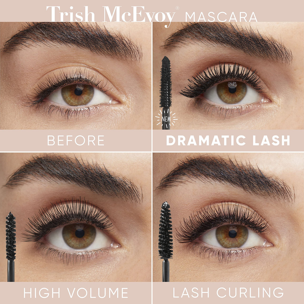 Trish McEvoy Dramatic Lash Mascara, Black, 0.32 oz / 9.5 g Beauty & Personal Care Trish McEvoy