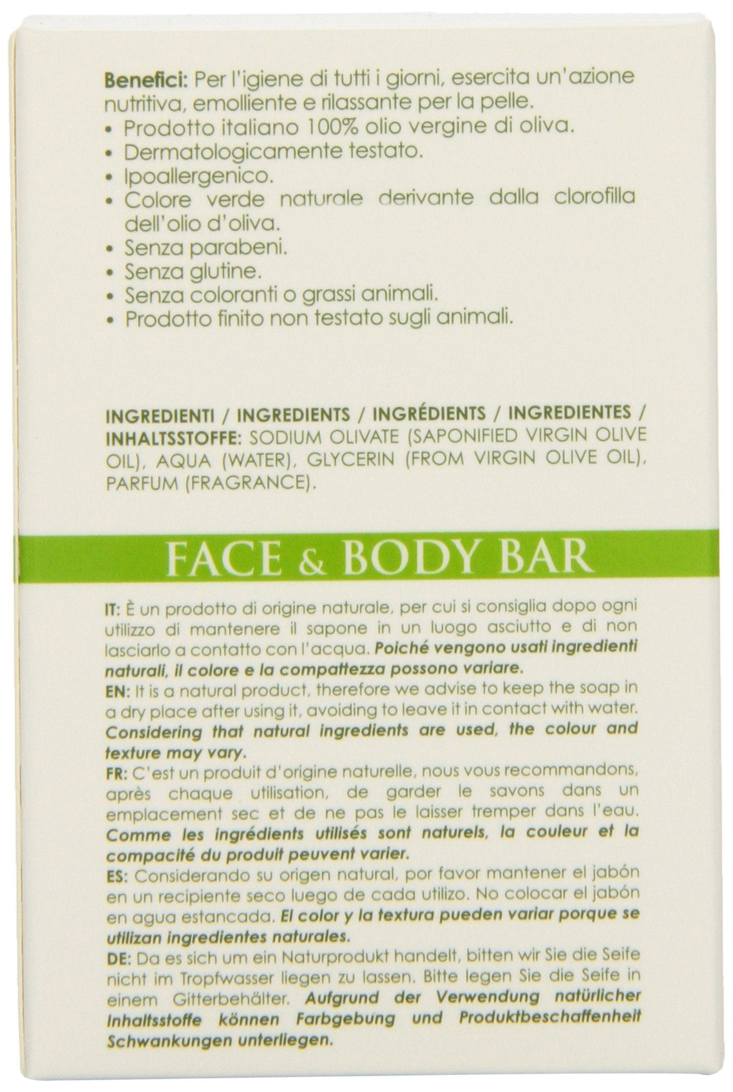 Olivella Face and Body Soap, Scented All-Natural 100% Virgin Olive Oil from Italy, 5.29-Ounce Bars (Pack of 12) Beauty & Personal Care Olivella