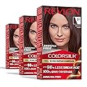 Revlon ColorSilk with Bond Repair Complex, Brown Permanent Hair Color, 100% Gray Coverage, Ammonia Free Hair Dye, Vegan Keratin, 27 Deep Rich Brown Beauty & Personal Care REVLON