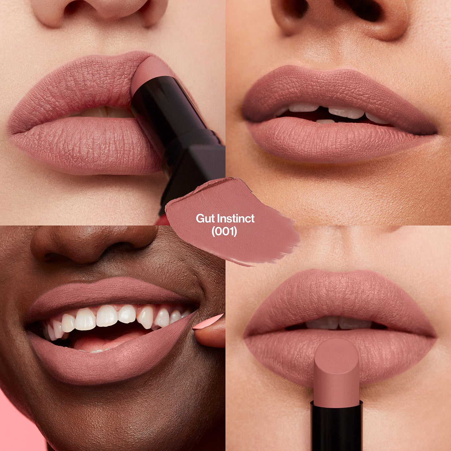 Revlon Lipstick, ColorStay Suede Ink, Built-in Primer, Infused with Vitamin E, Waterproof, Smudge-proof, Matte Color, 001 Gut Instict, 0.09 oz Beauty & Personal Care REVLON