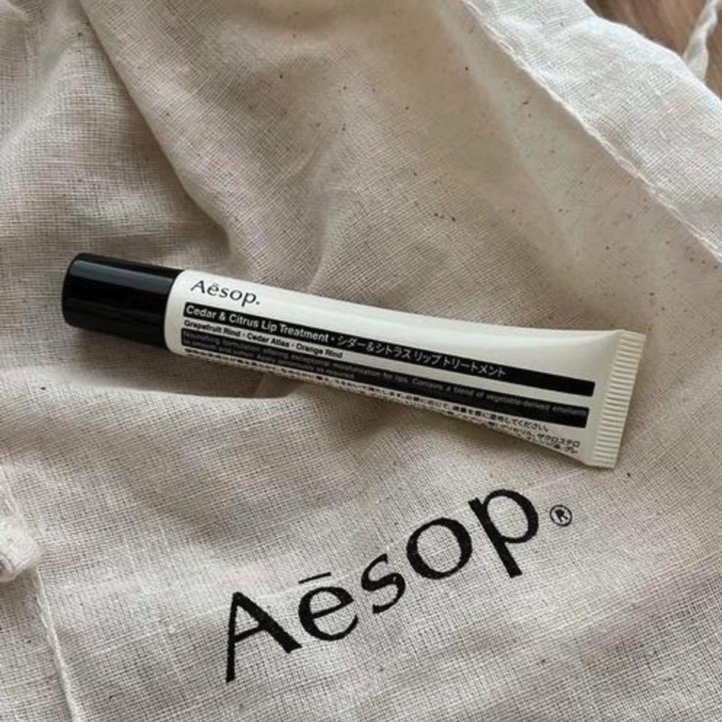 Aesop Cedar & Citrus Lip Balm - Nourishing Lip Treatment for Dry, Chapped Lips - Smooth Oil-Gel Formula - 0.3 fl oz Beauty and Personal Care Aesop