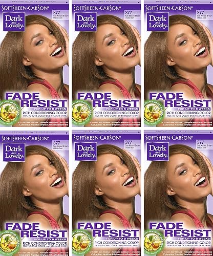 Dark & Lovely Color #377 Sun Kissed Brown (Pack of 6) Beauty & Personal Care Dark and Lovely