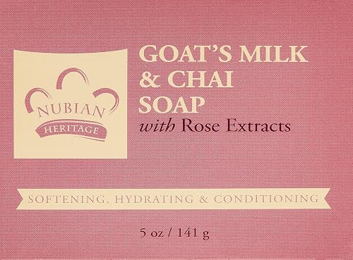 Nubian Heritage/Sundial Creations Goat's Milk and Chai Soap, 6 Count Beauty & Personal Care Nubian Heritage