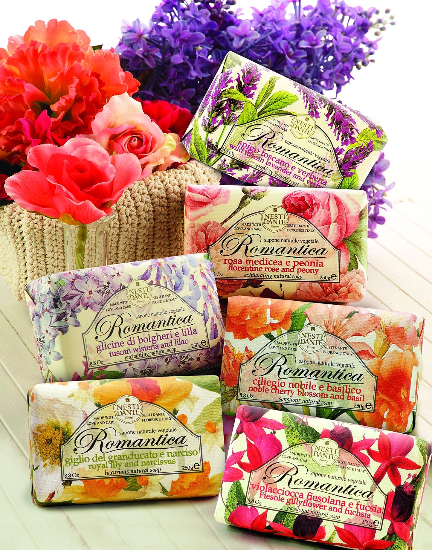 Nesti Dante Romantica Natural Soap, Royal Lily and Narcissus/Luxurious, 8.8 Ounce Beauty & Personal Care Nesti Dante