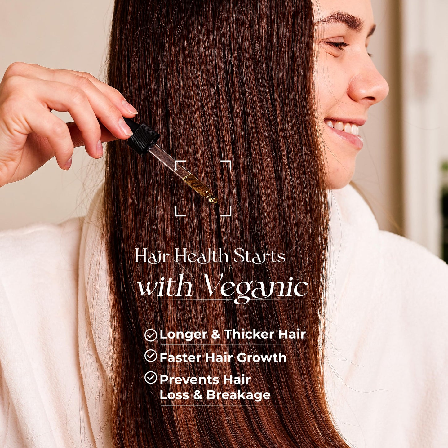 Veganic Natural Hair Growth Oil for Women infused with 10 Premium Botanic Oils plus Organic Rosemary Oil for Hair Growth | Salon-Grade Volumizing Beauty & Personal Care Veganic