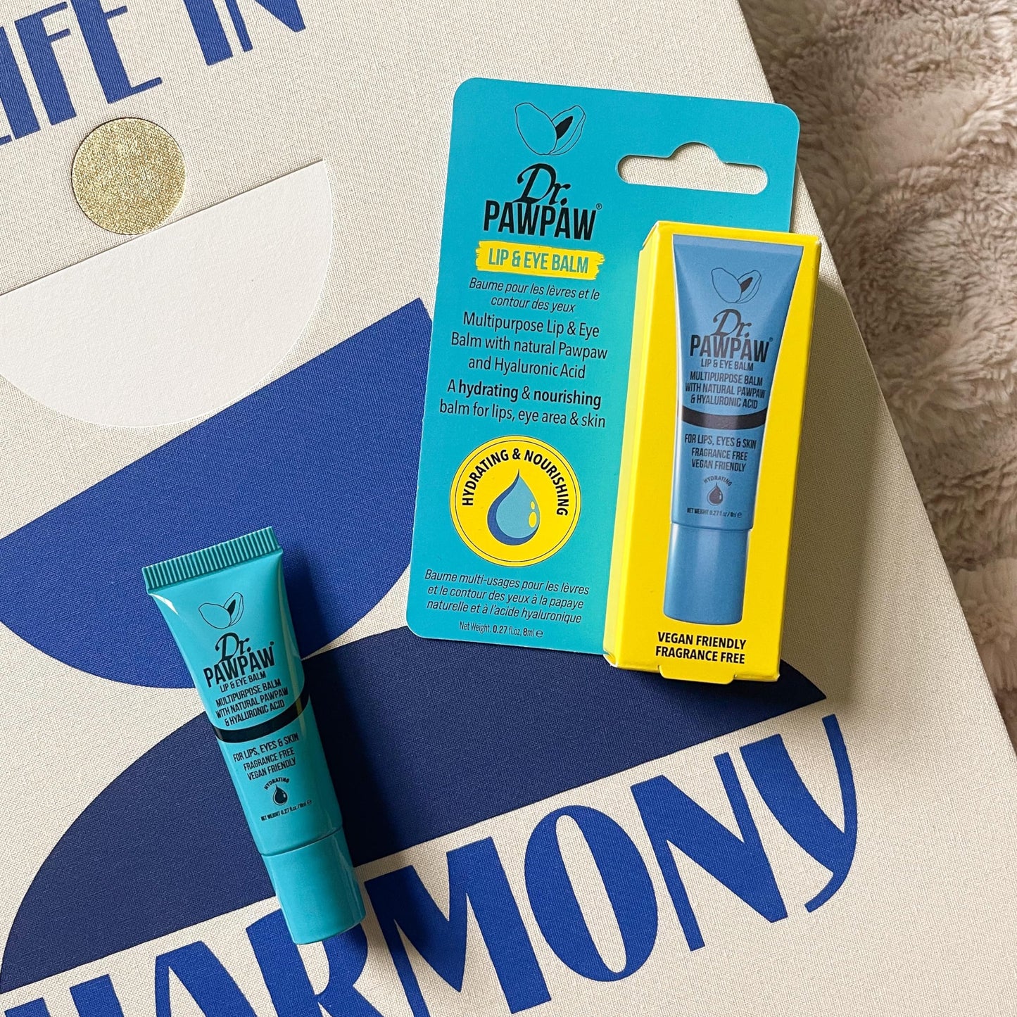 Dr. PawPaw Multipurpose Lip and Eye Balm - Vegan Hydrating Lip Balm - Moisturizing Eye Cream with Natural PAWPAW and Hyaluronic Acid - 0.27 oz Beauty and Personal Care Dr. PAWPAW ORIGINAL BALM