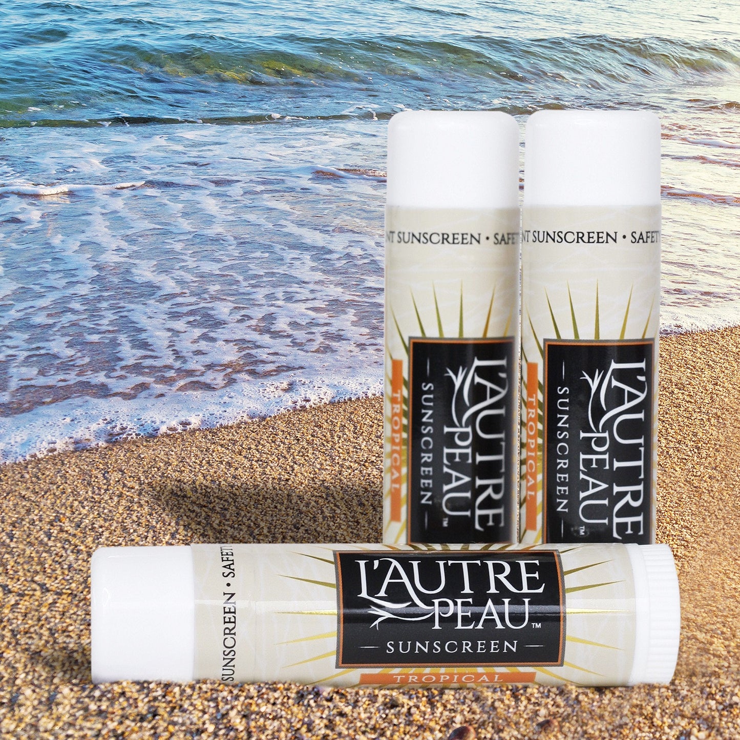 SPF 30 Sunscreen Multi-Pack by L'AUTRE PEAU | Travel Size Sunscreen for Men, Women, and Kids | Non-Greasy Water Resistant | Tropical Scent | TSA Beauty & Personal Care L'AUTRE PEAU