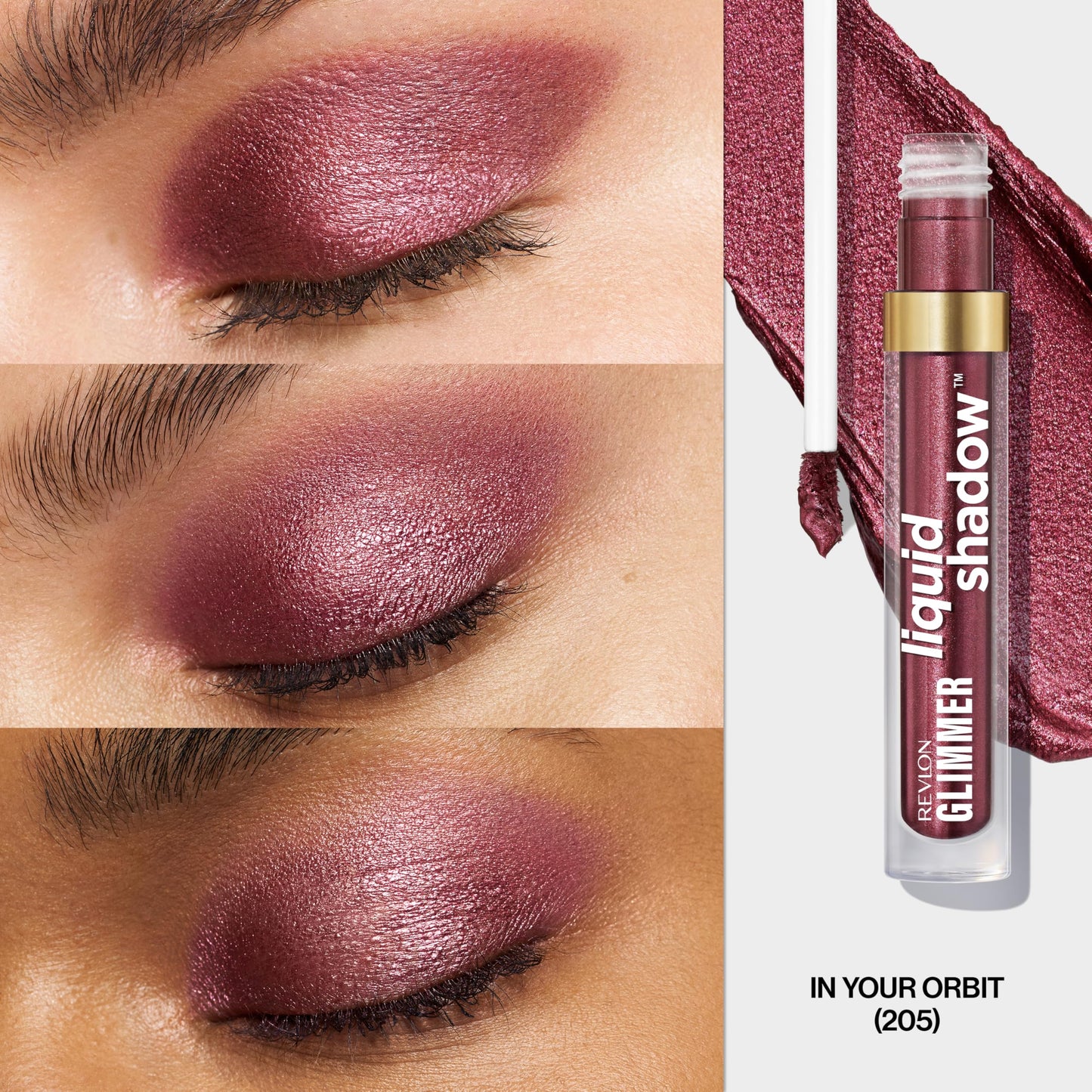 REVLON Glimmer Liquid Shadow, Smudge-Proof Shimmer Eyeshadow Makeup, Long Lasting, High Pigment, 205 In Your Orbit Beauty & Personal Care REVLON