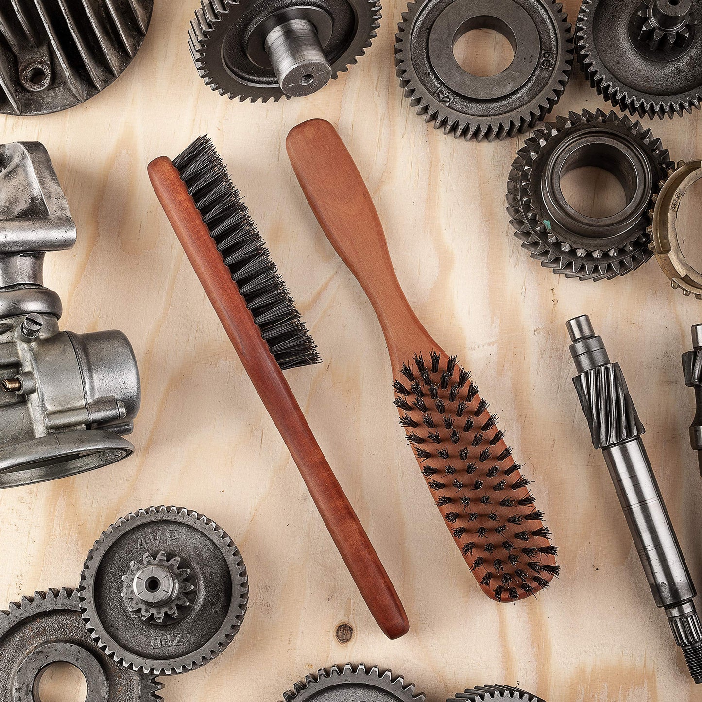 ZilberHaar Long Hair & Beard Brush - Made From Stiff First Cut Boar Bristles And Pearwood - Perfect Beard Care for Men - Works with all Beard Balms Beauty & Personal Care ZilberHaar
