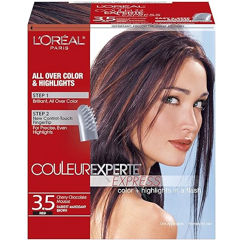 L’Oreal Paris Couleur Experte 2-Step Home Hair Color and Highlights Kit, Chocolate Mousse Beauty & Personal Care L'Oreal Paris