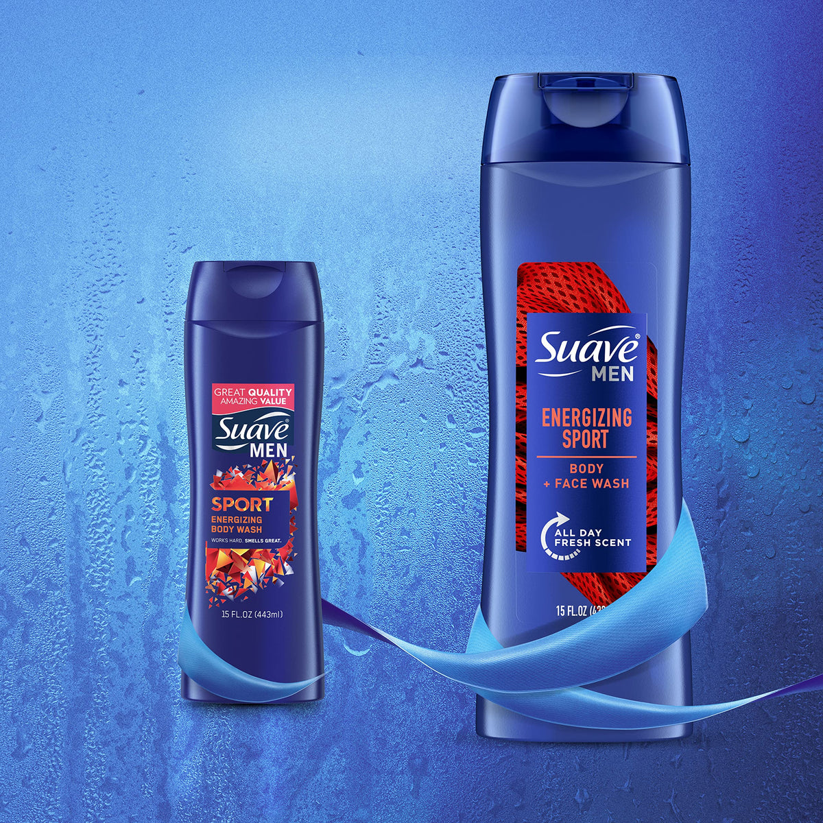 Suave Men Body Wash for Everyday Use Sport Fragrance Body Wash and Shower Gel 15 oz Beauty & Personal Care Suave