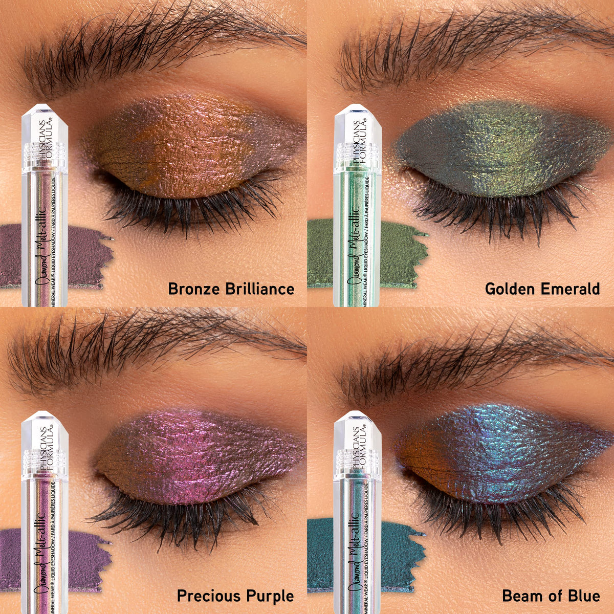 Cream Eyeshadow By Physicians Formula Mineral Wear Diamond Metallic Liquid Eyeshadow Beam of Blue Beauty & Personal Care Physicians Formula