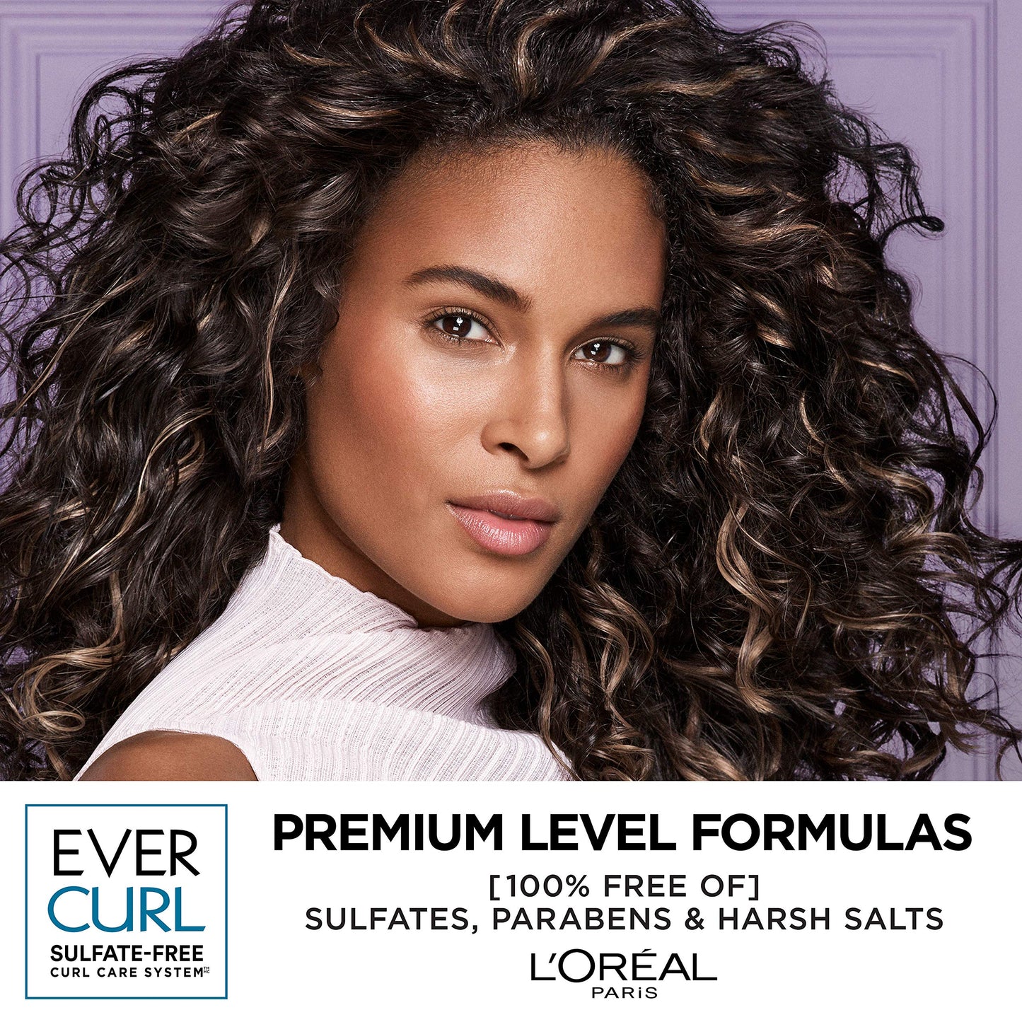 L'Oreal Paris EverCurl Sulfate Free Shampoo for Curly Hair, Lightweight, Anti-Frizz Hydration, Gentle on Curls, with Coconut Oil, 2 Count (8.5 Fl; Oz Beauty & Personal Care L'Oreal Paris