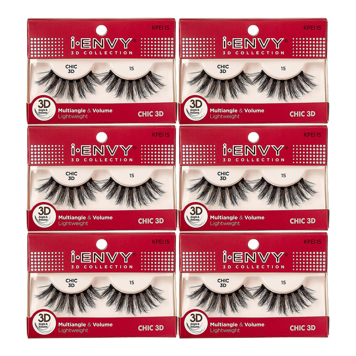 i-Envy 3D Glam Collection Multi-angle & Volume (6 PACK, KPEI15) Beauty & Personal Care i•ENVY